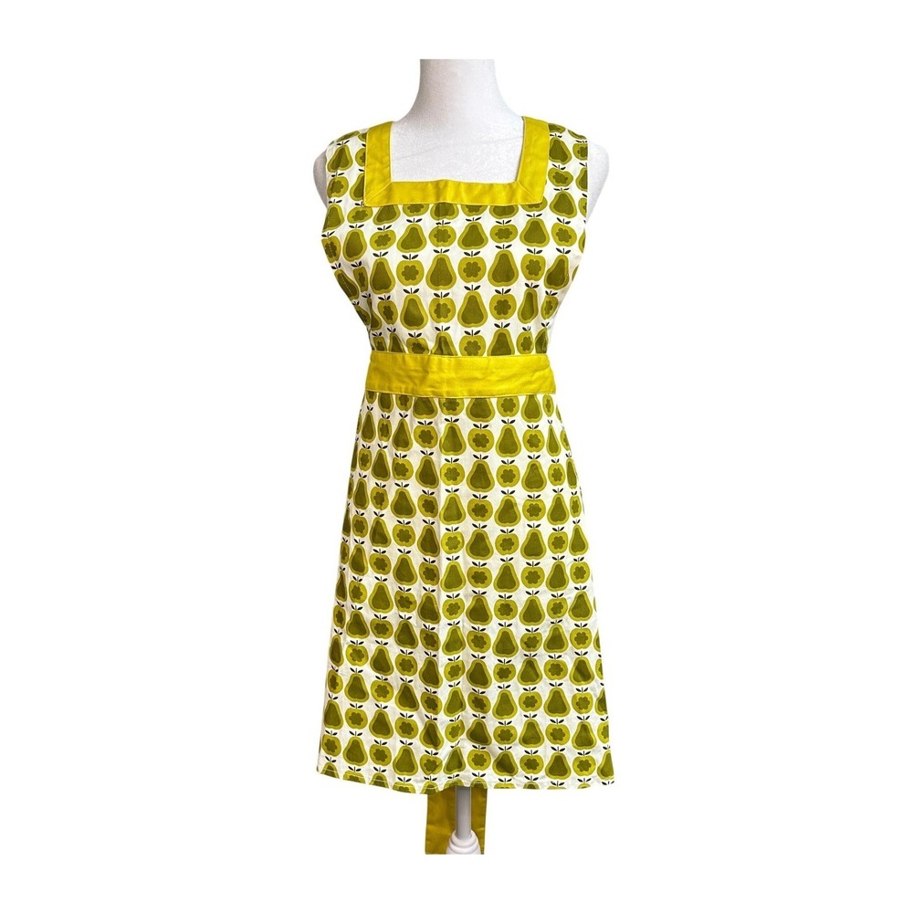 Orla‎ Kiely for Target 2009 Apron Apples Pears Retro Kitchen Cooking RARE